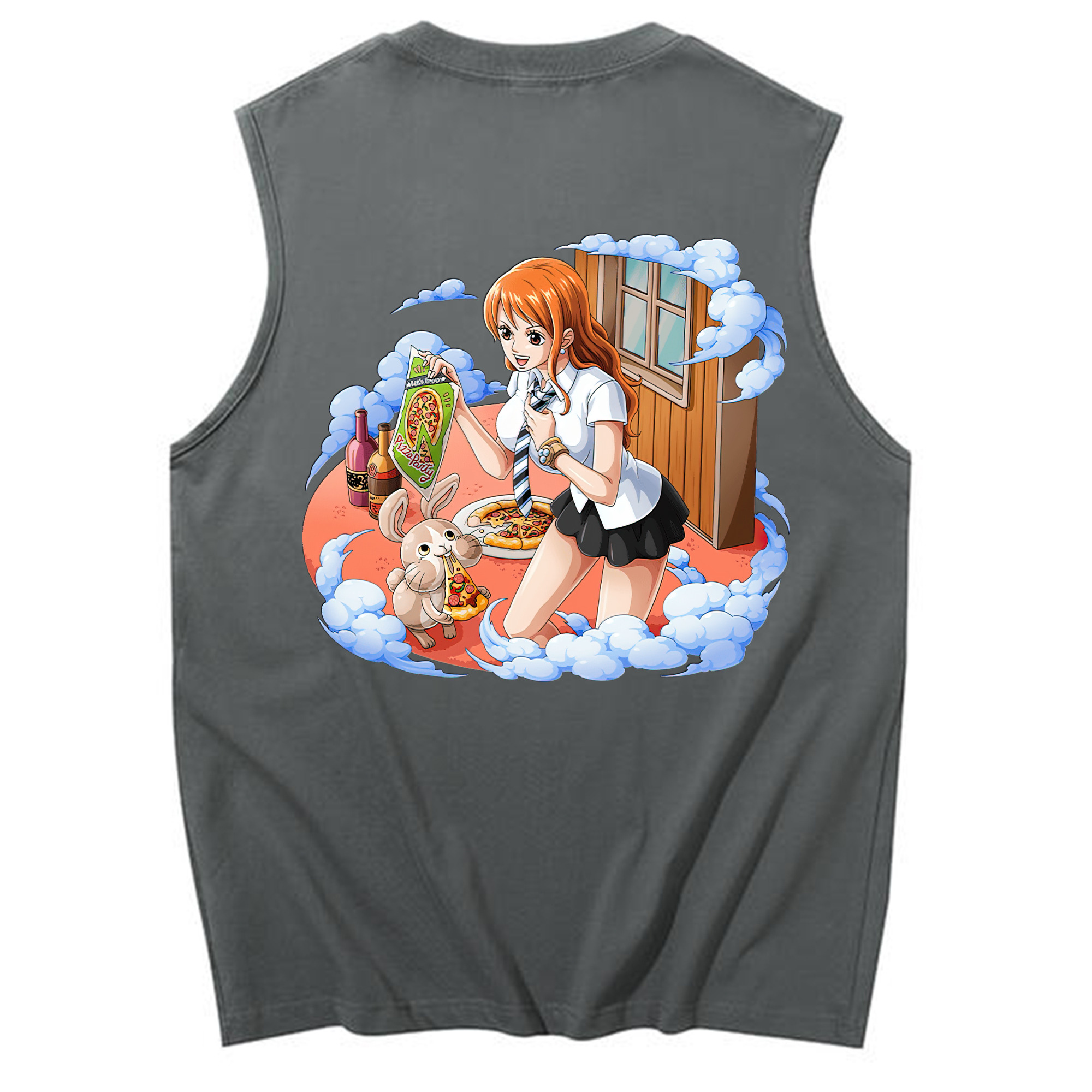 ワンピース ナミ ONE PIECE Nami コットン100％タンクトップ（背面プリント）